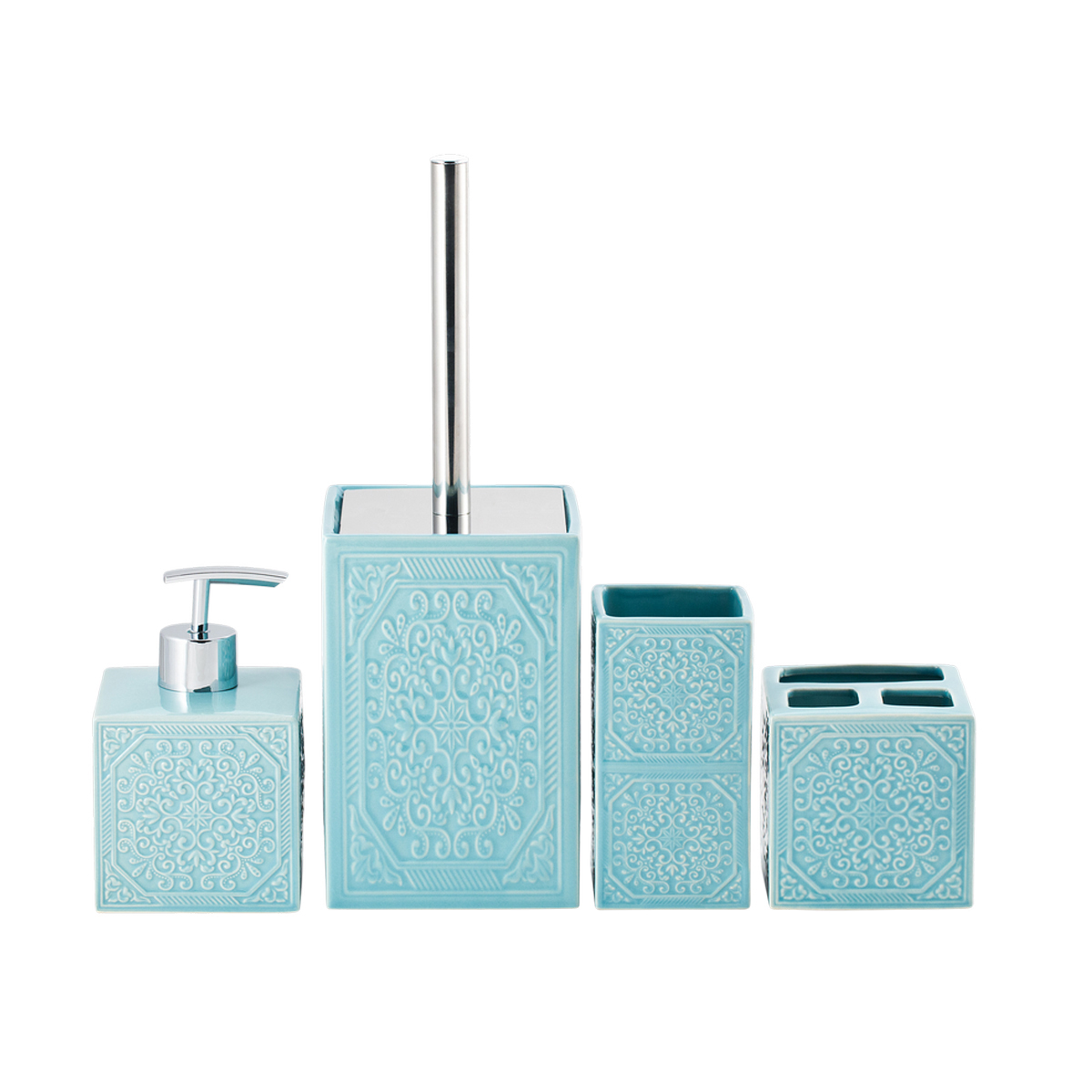 Мыльница "tiffany" керамика (бирюзовый) (1/12) "swensa" swtk-1053d