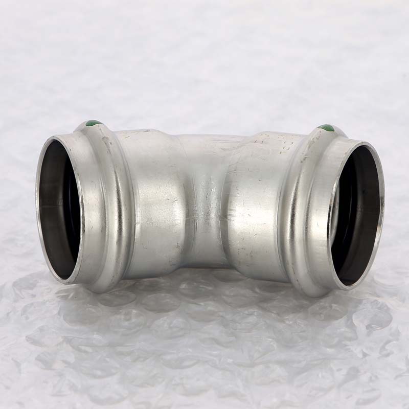 Угол 45° пресс 35 нержавеющая сталь Sanpress Inox VIEGA