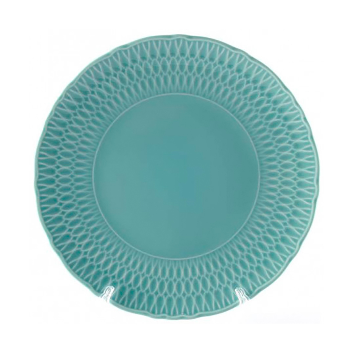 Тарелка обеденная "sofia" голубая глазурь 21 см (1/6/36) "cmielow" 0881090 sofia lb05