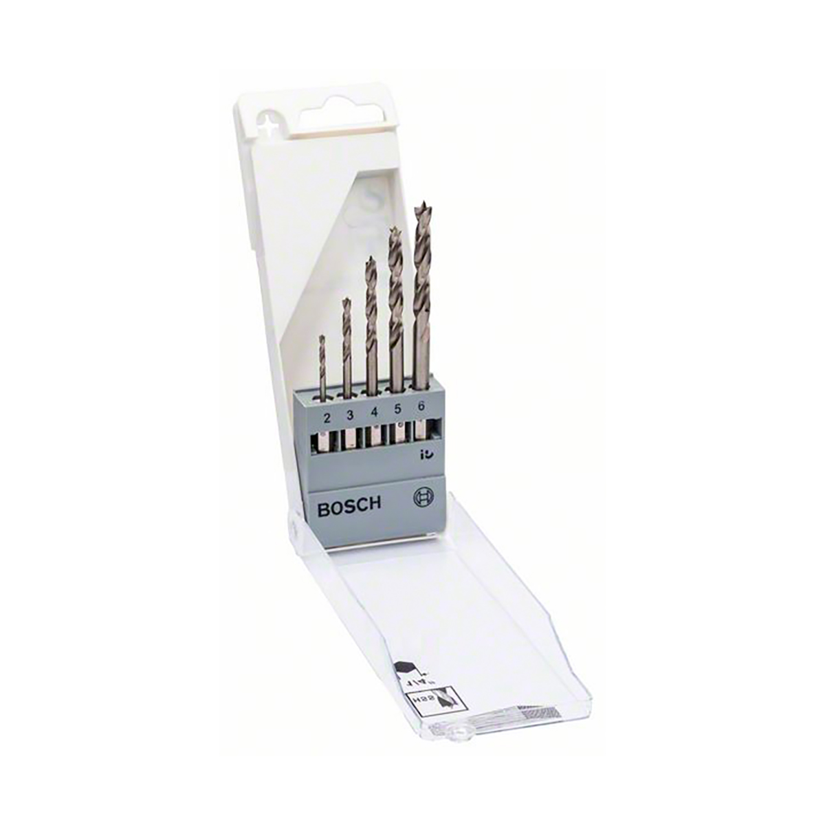 Сверла по дереву 2-3-4-5-6 мм (набор 5 шт.) (1) "bosch" 2608595525