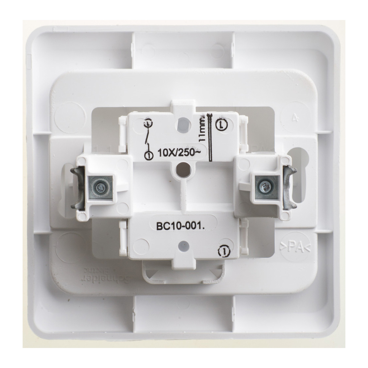 Выключатель "этюд" 1 кл. 10а, белый (1/20/120) "schneider"