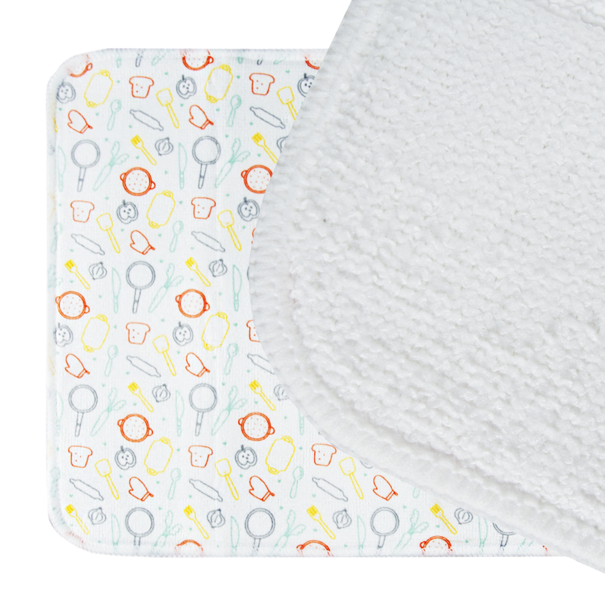 Коврик для сушки посуды 40*30 см (микрофибра) (1/10/40) "рыжий кот" mdm-promo-m