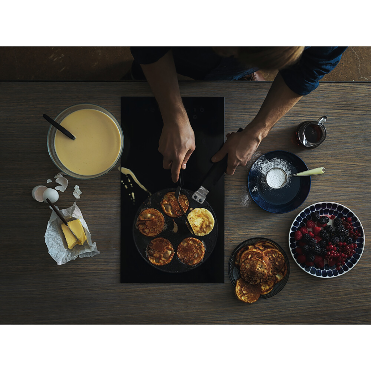 Сковорода для оладий "hard face" 24 см (1/6) "fiskars" 1052234