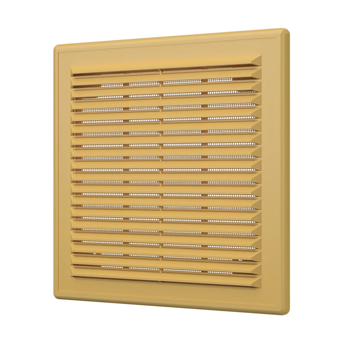 Решетка вентиляц. разъемная с сеткой 208 х 208 мм пласт. бежевая (1/40) "эра" 2121р беж