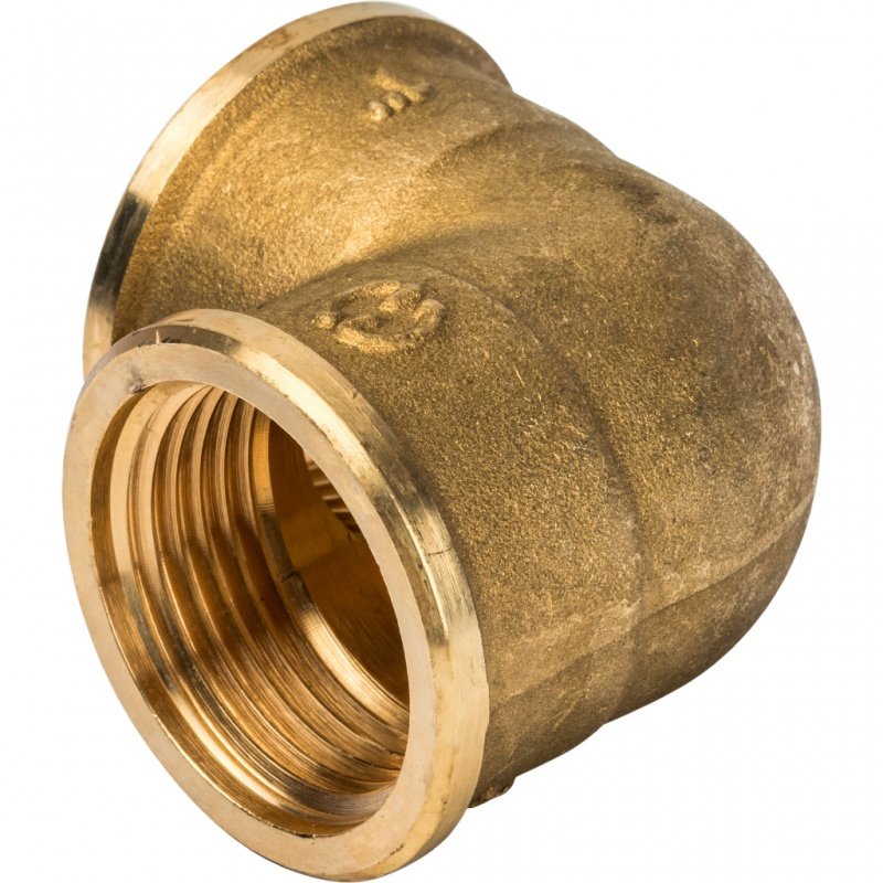 Угол резьбовой ВР 1" латунь STOUT