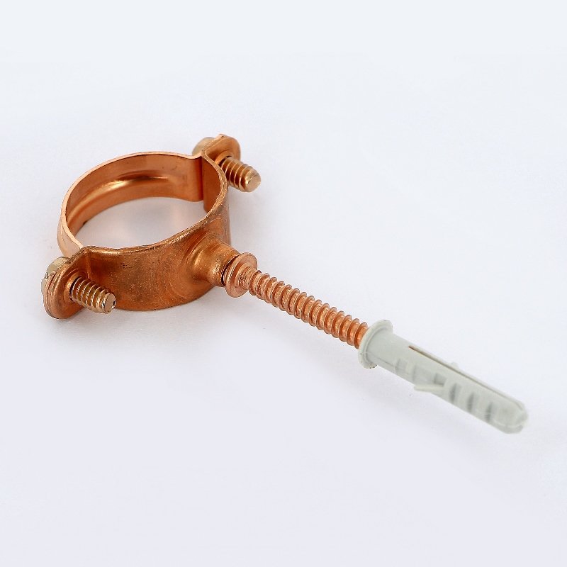 Кронштейн медный для трубы d=22 дюбель 6 х 30 UNI-FITT