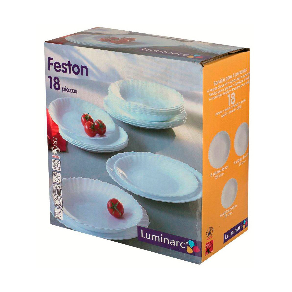 Сервиз столовый "luminarc" feston 18 предм. (1)