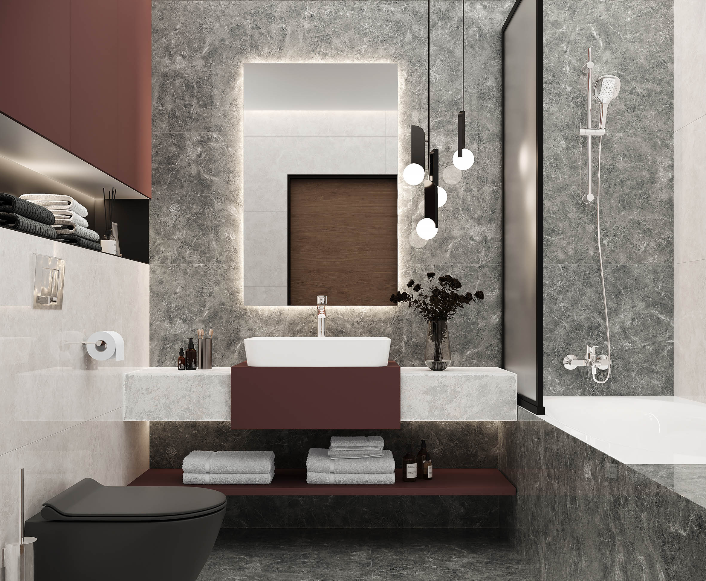 Orlando gris керамогранит серый полированный 60x120