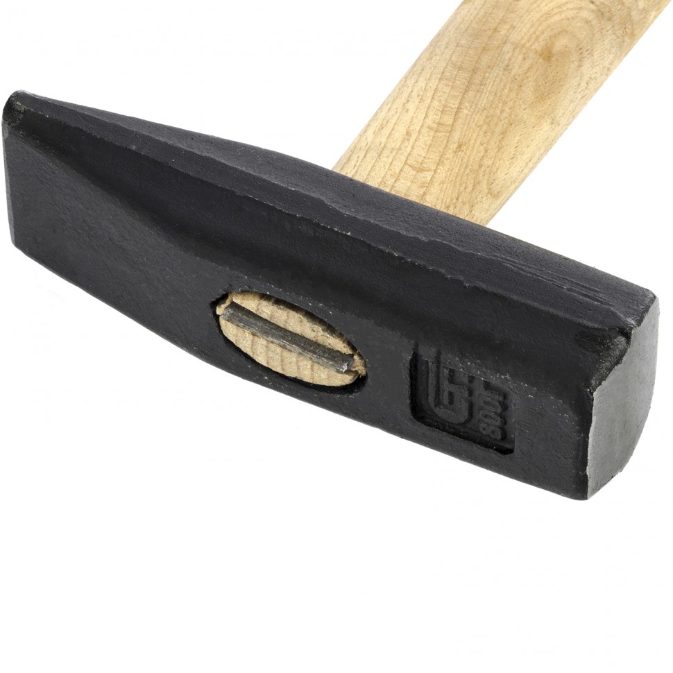 Молоток слесарный 800 г, квадратный боек, деревянная рукоятка Сибртех (10220)