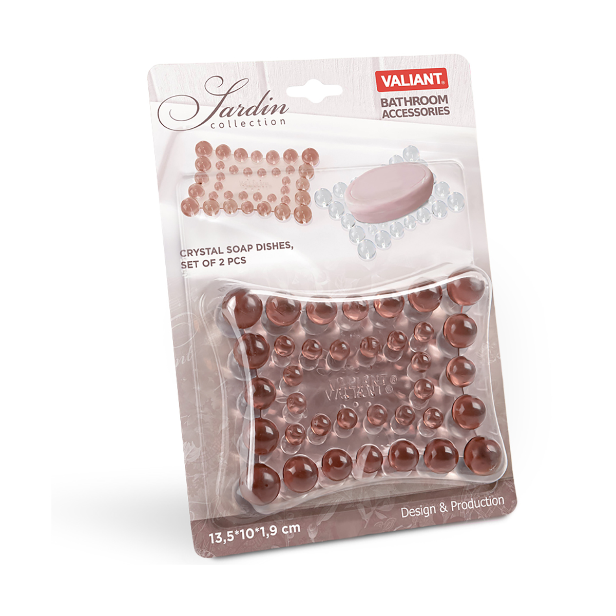 Мыльницы "jardin" набор 2 шт. (1/96) "valiant" jr-v-sds
