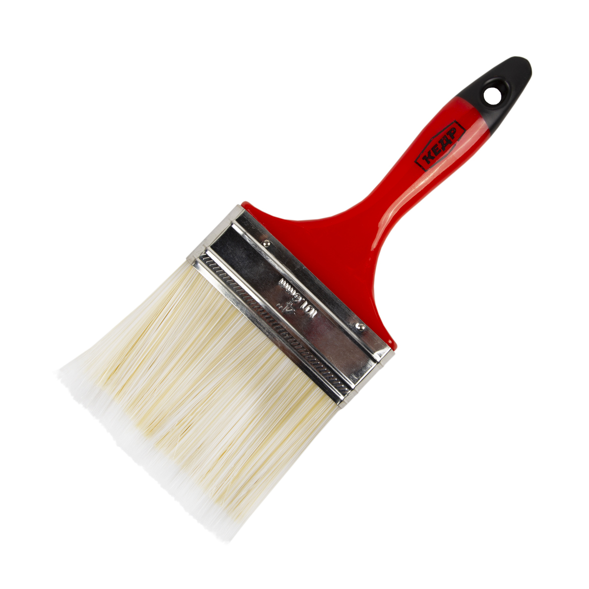 Кисть плоская искуств.щетина  №4 /100 мм (12/120) пласт.ручка "кедр"  046-1540