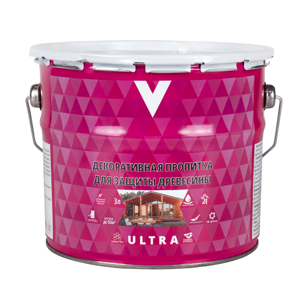 Пропитка декоративная "ultra" палисандр  3 л (1/4) "v"