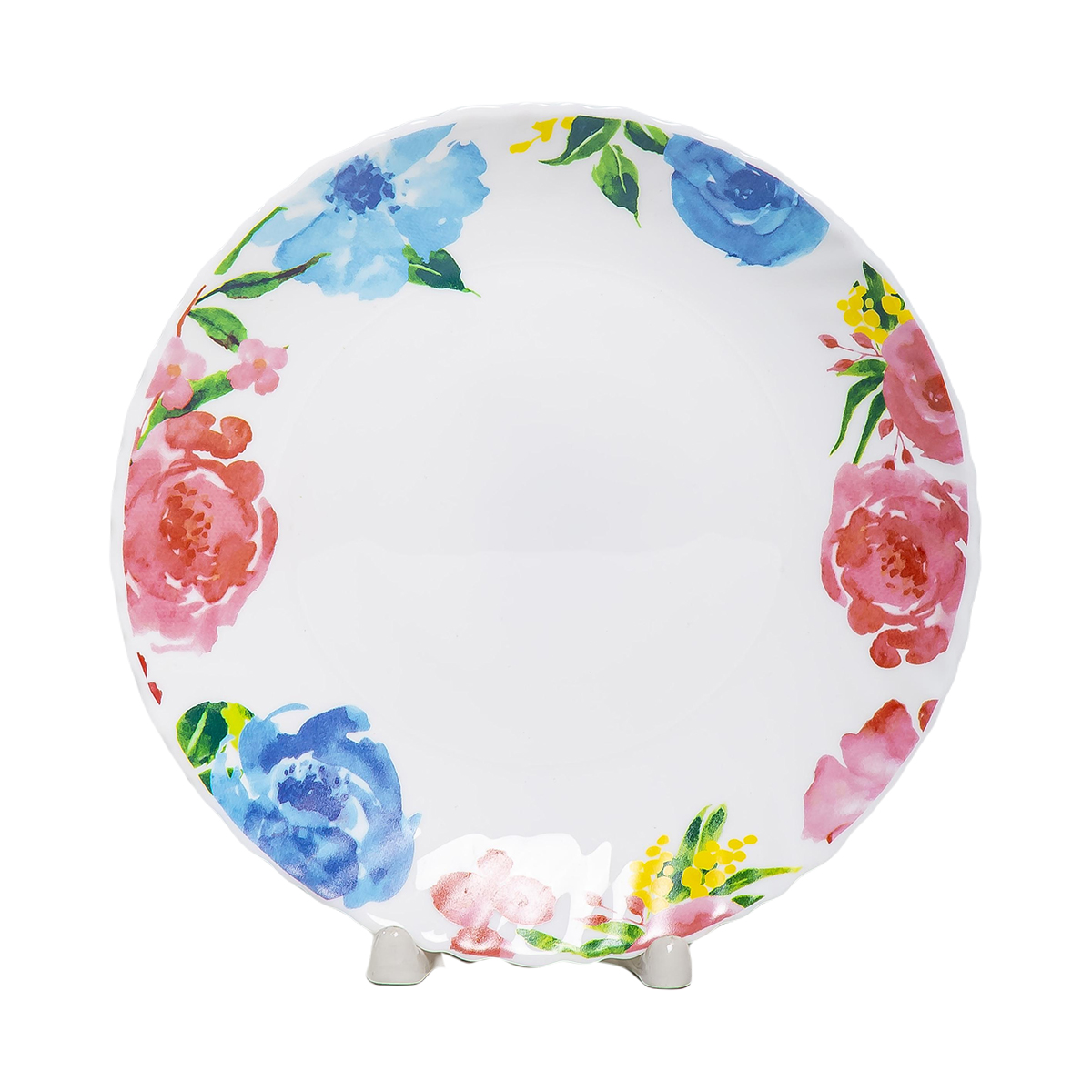 Тарелка обеденная "роза акварель" 19 см (1/6/48) "olaff" 131-21034