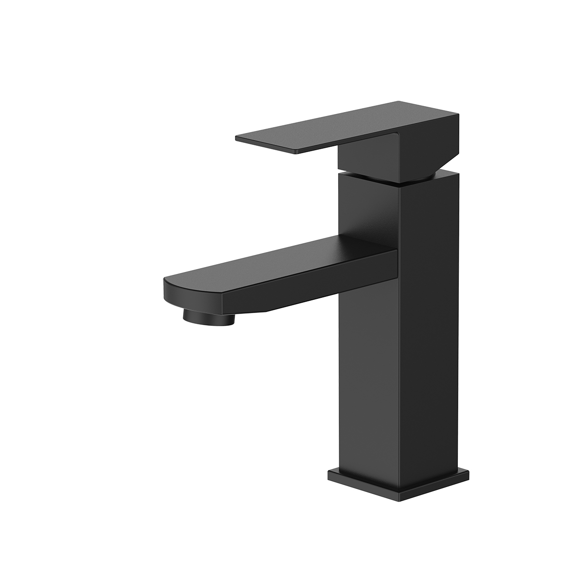 Смеситель для умывальника f10802-6 монолитный (нерж.сталь), черный (1/10) "frap"