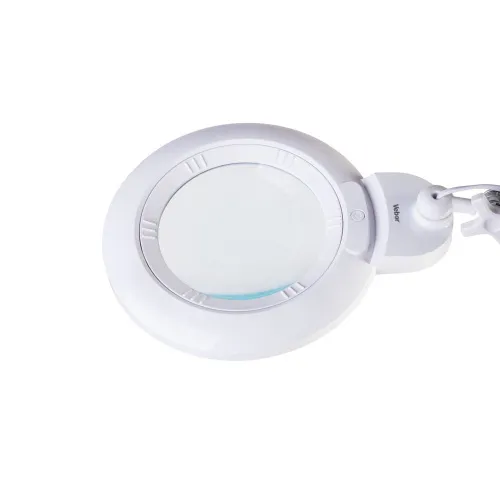 Лупа Veber 3D/5D, 1,75/2,25x, 150 мм, с подсветкой, на струбцине (8608D)