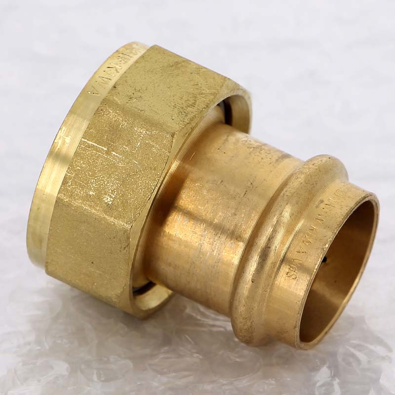 Муфта пресс-В с накидной гайкой и плоским уплотнением 35x2' Sanpress VIEGA