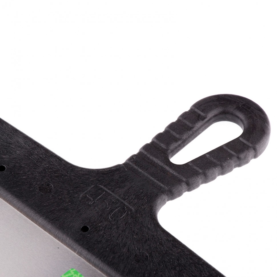 Шпатель фасадный из нержавеющей стали, 450 мм, пластмассовая ручка Сибртех (85450)