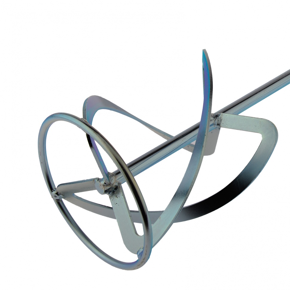 Насадка для миксера, для легких растворов, 160 х 590 мм, оцинкованная, хвостовик резьба М14 Сибртех (848997)