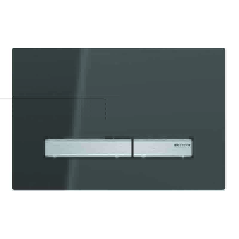 Кнопка смыва Geberit Sigma50 зеркальное дымчатое cтекло