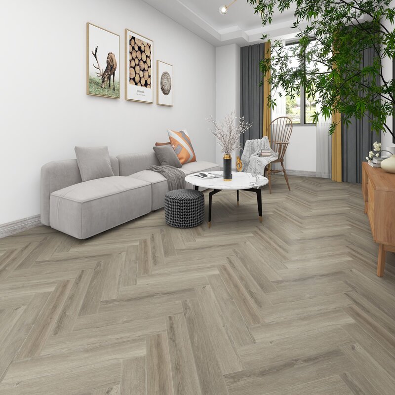 SPC Ламинат Hoi Lock Flooring Herringbone Shanghai 60166SH Дуб Улун (B)