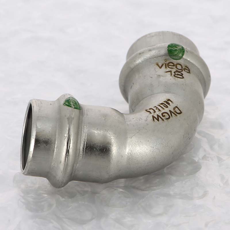 Угол пресс 18 нержавеющая сталь Sanpress Inox VIEGA