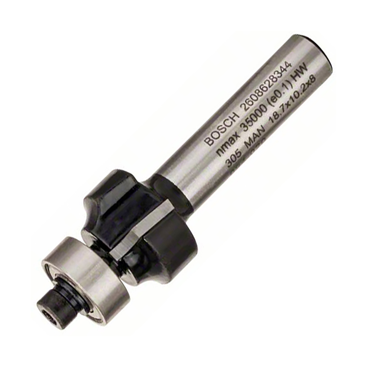 Фреза кромочная калевочная "standard for wood" r  3 мм, хвостовик 8 мм (1) "bosch" 2608628344