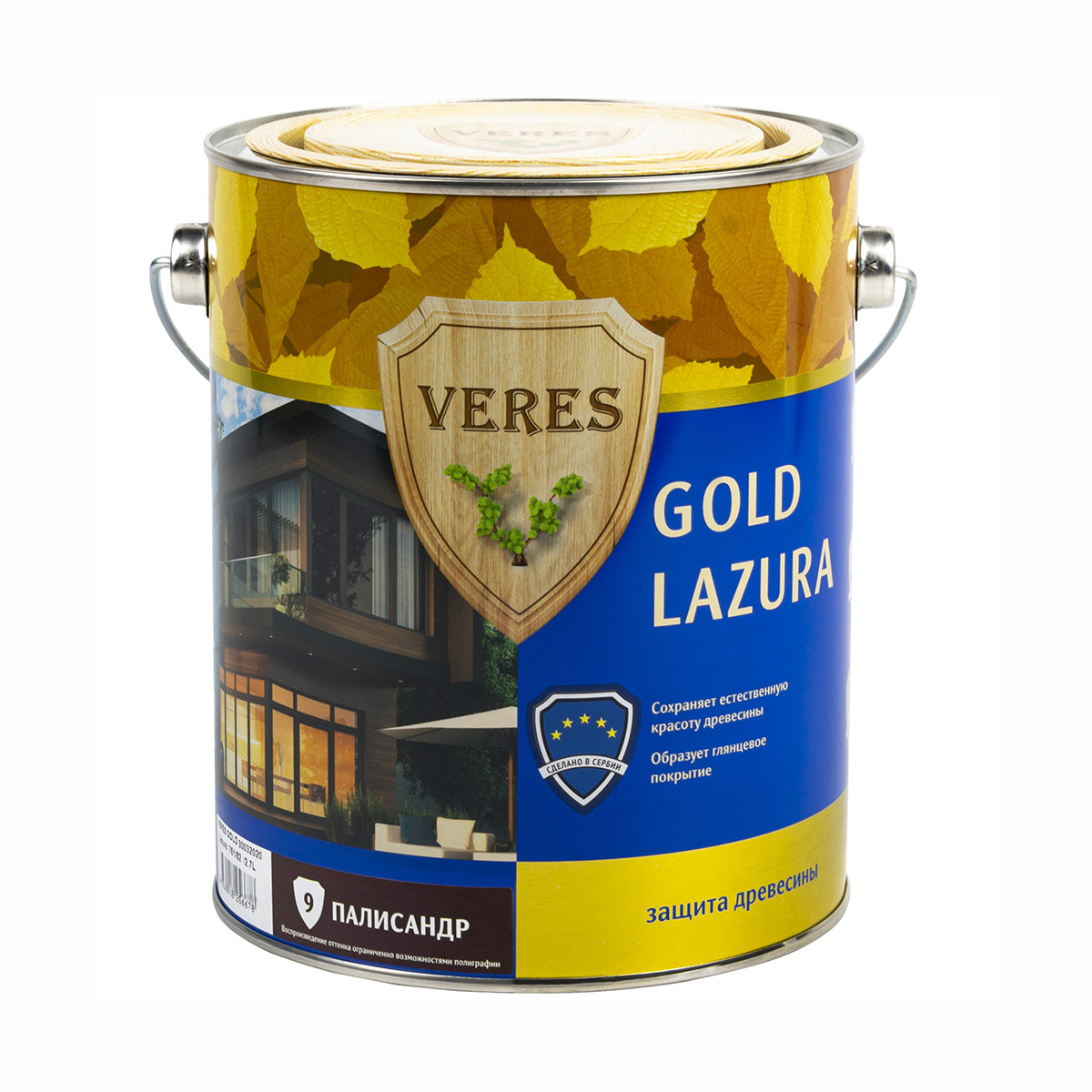 Верес gold № 9 палисандр  2,7 л (1/4) "veres"