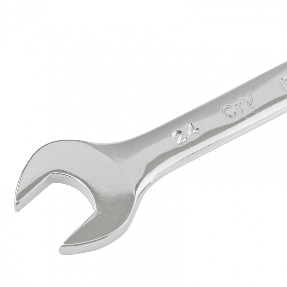 Ключ комбинированный, 24 мм, CrV, полированный хром Matrix (15169)