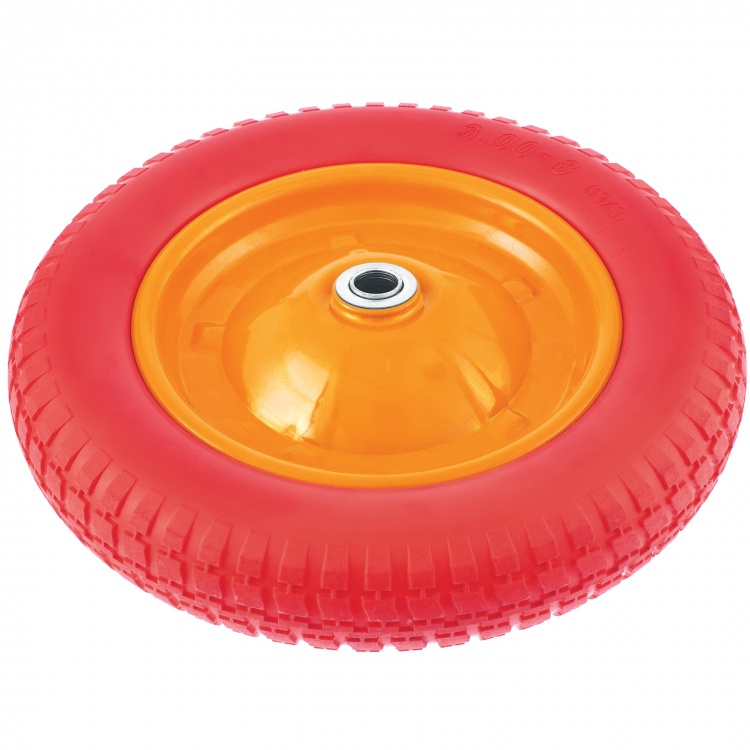 Колесо полиуретановое 3.00-8, длина оси 90 мм, подшипник 20 мм PalisaD (68976)