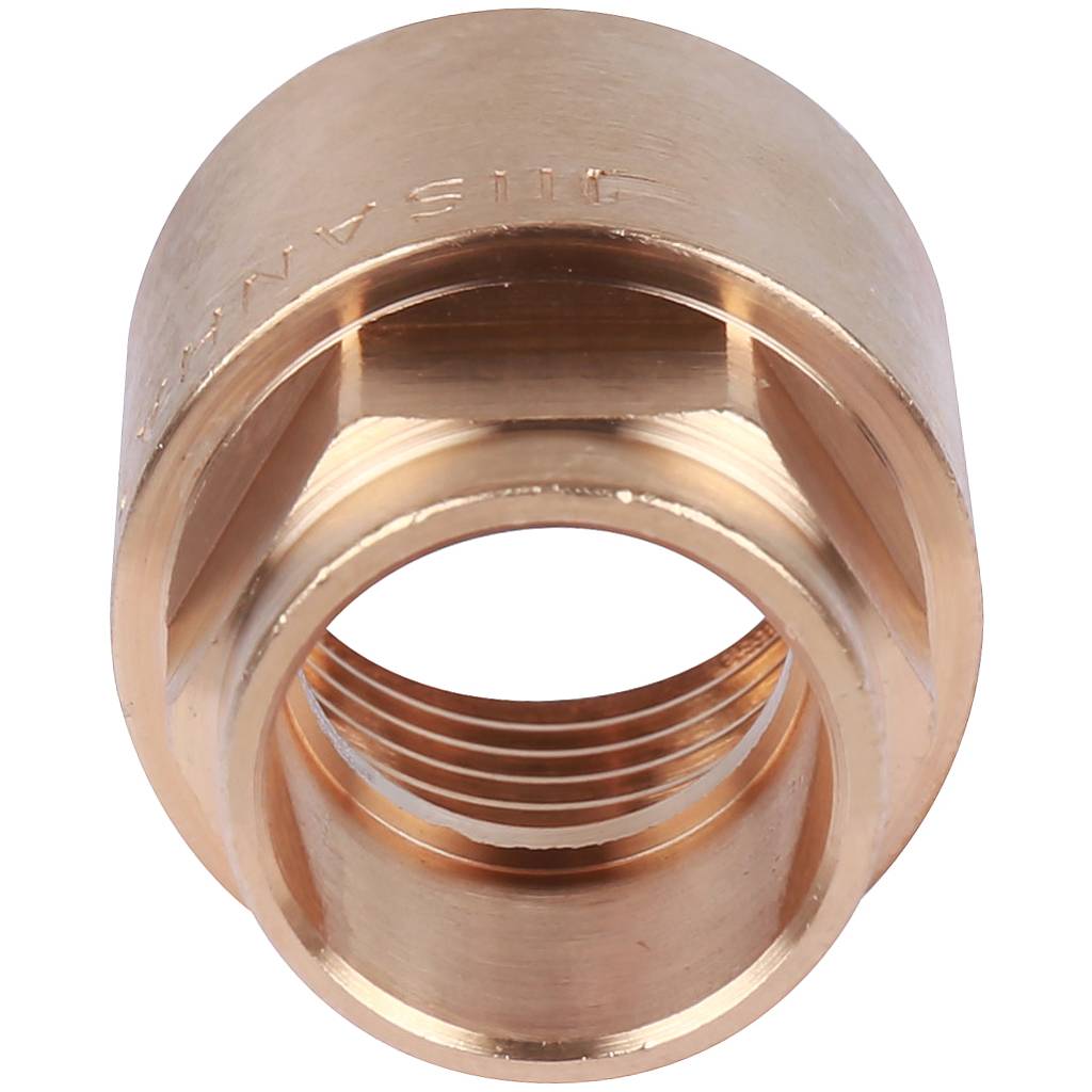 Муфта 15х1/2" переходная (ВР) под пайку с внутренней резьбой SANHA бронзовая 142701512