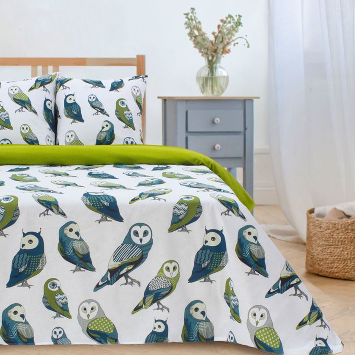 Постельное белье "этель" совушки евро (поплин) (1/6) 2588668