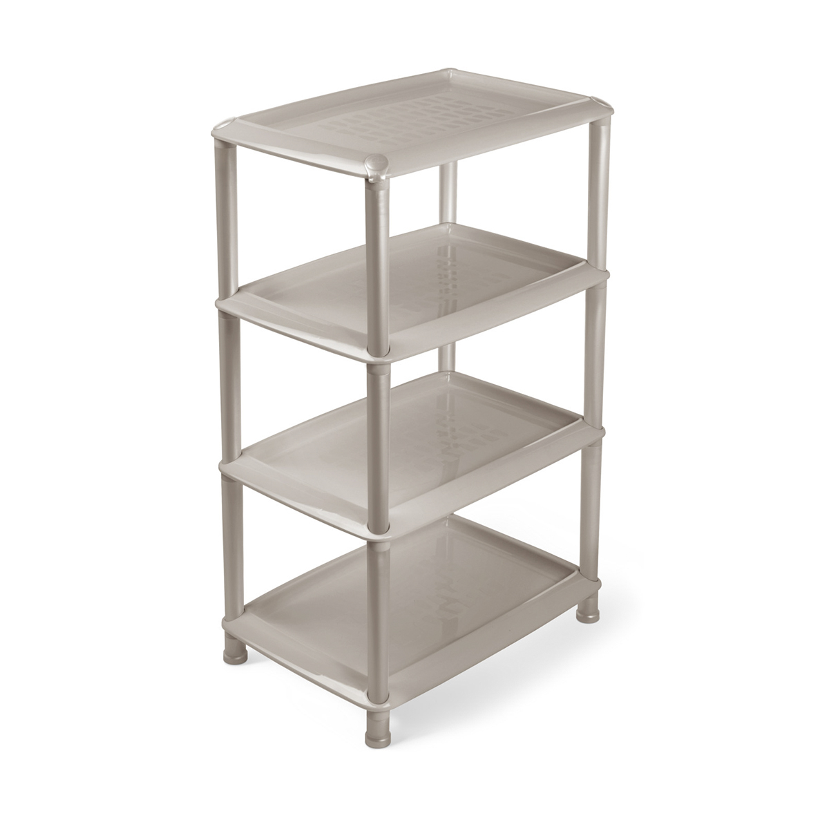 Этажерка "джета" 4 полки (коричнево-серая) (1/4) "мартика" с742ксер