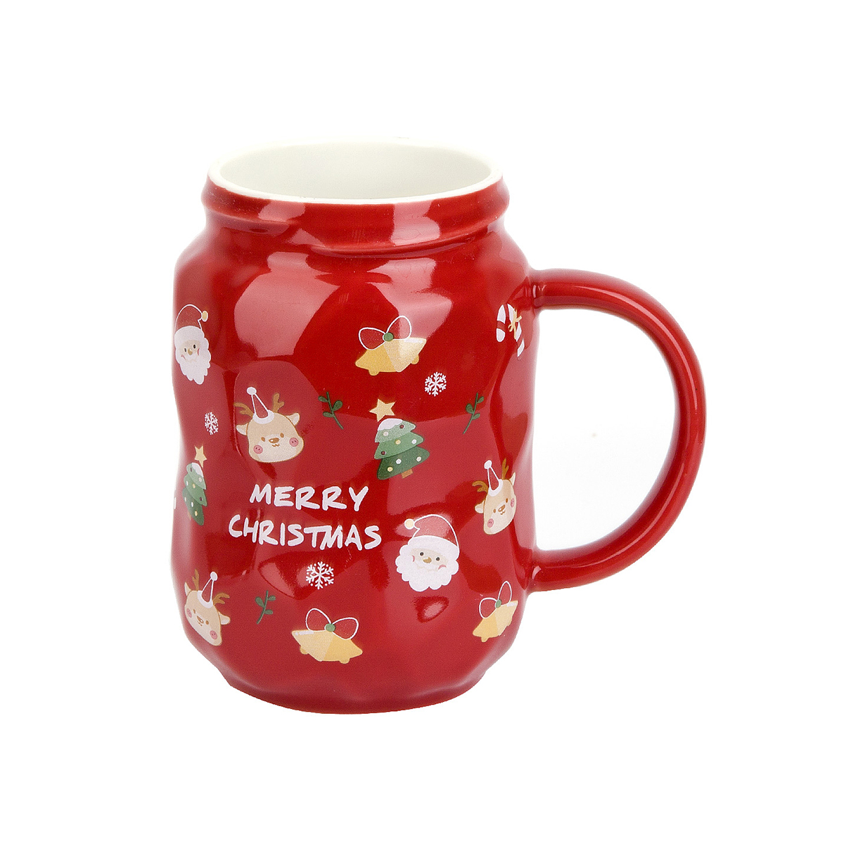 Кружка с крышкой "merry christmas" 550 мл, фарфор (1/60) "nouvelle home" 9902904