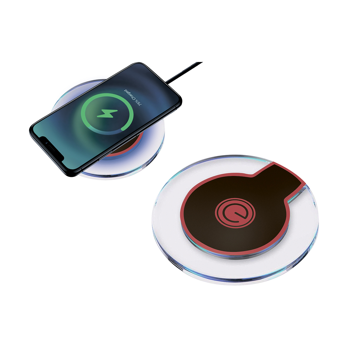 Зарядное устройство для телефона беспроводное em-12 (черный) (1/100/200) "energy"