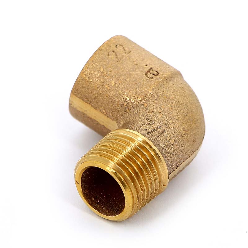 Угол 90° переходной пайка - НР 22 x 1/2" VIEGA бронза