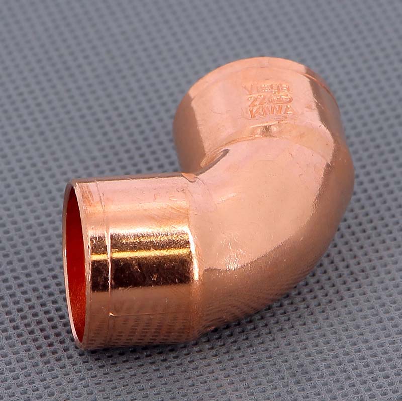 Угол двухраструбный 90° VIEGA пайка 22 мм медный