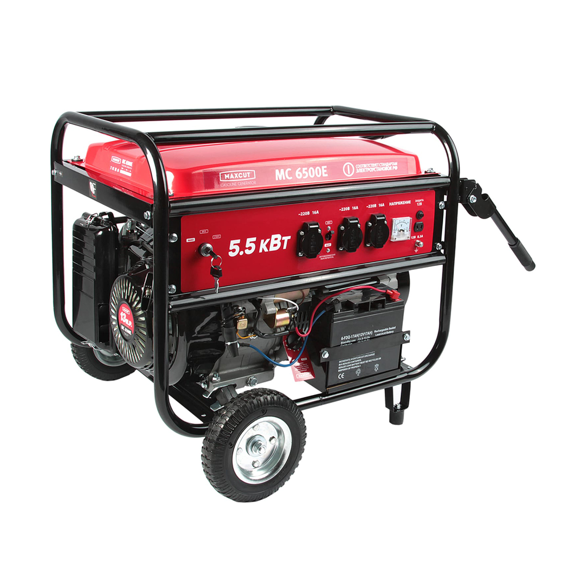 Генератор бензиновый mc 6500e (1) "maxcut" 047103040