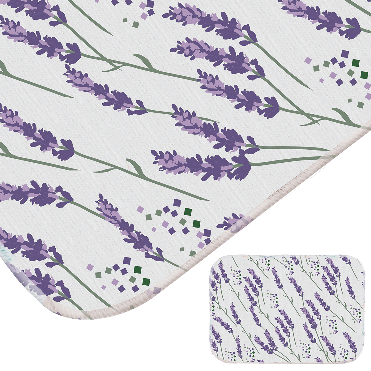 Коврик для сушки посуды 50*35 (микрофибра) (1/10/40) "рыжий кот" mdm-promo-lav