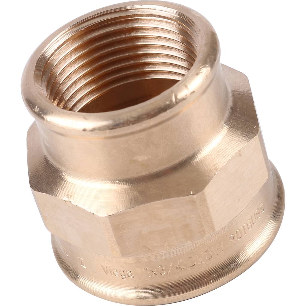 Муфта редукционная 1" x 3/4" резьбовая (ВР) бронза VIEGA (266356)