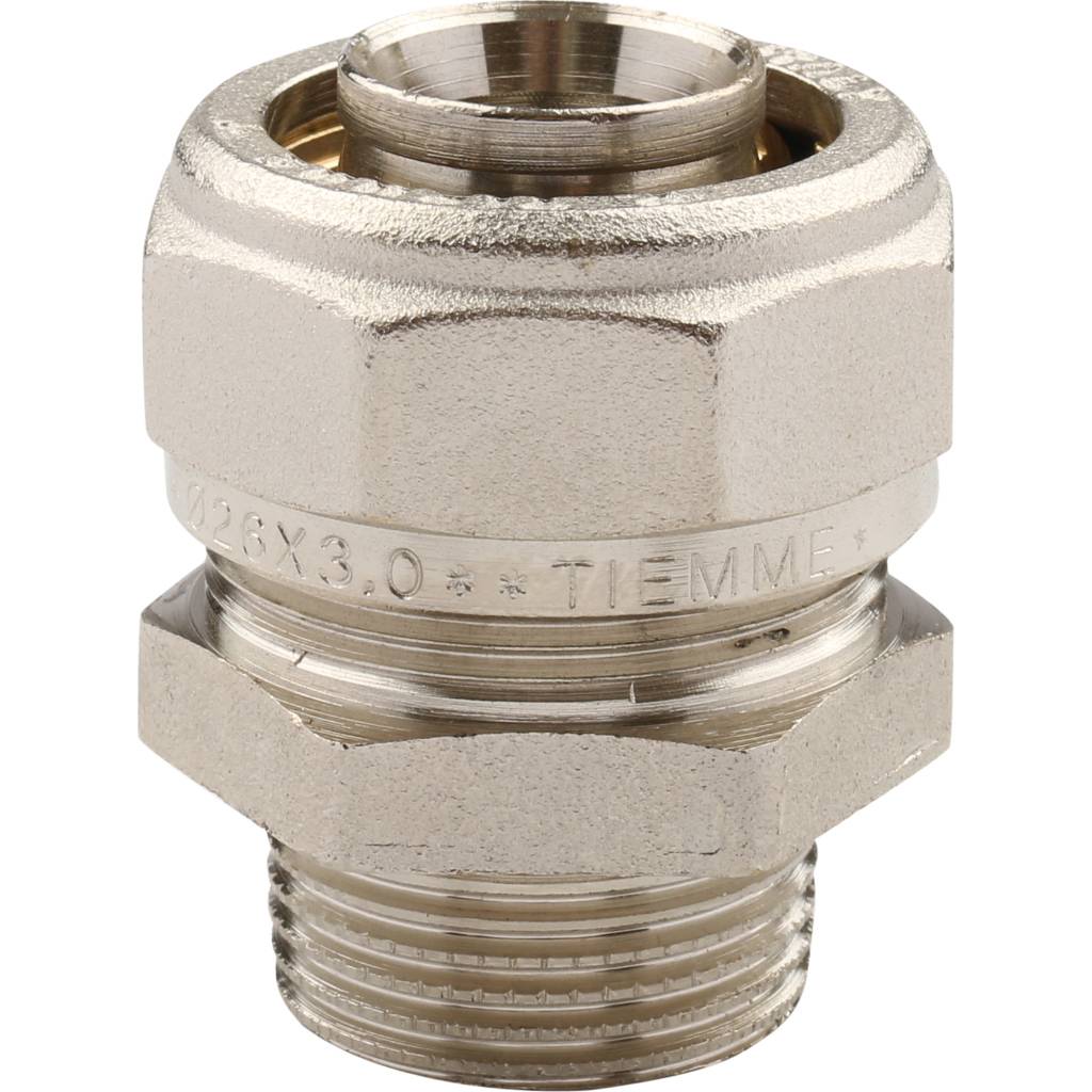 Обжимная муфта НР 26 х 3/4" TIEMME для металлопластиковых труб
