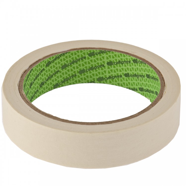 Лента малярная, 25 мм х 40 м, на бумажной основе Сибртех (88701)