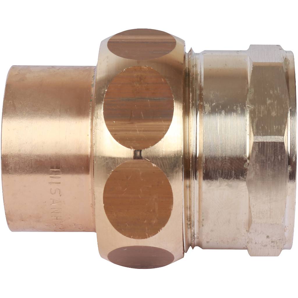 Американка (сгон) 35x1"1/4 ВР самоуплотняющаяся под пайку SANHA бронзовый 1434035114
