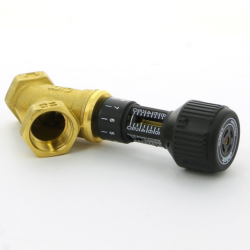 Клапан балансировочный CIM 727OT ручной 1/2" В / DN 15, с фиксацией настройки Kvs3,9 м3/час