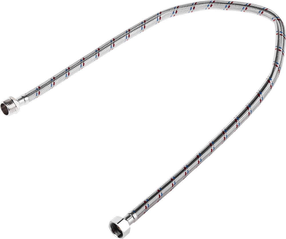 STAYER 1/2″, 0.8 м, гайка-штуцер, Гибкая подводка для воды (51015-G/S-080)