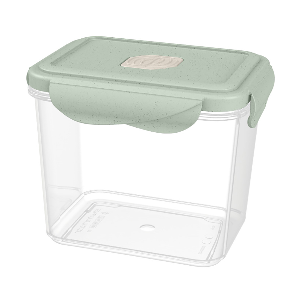 Контейнер для свч и холодильника "eco style" с клапаном 0,9 л (зеленый флэк) (1/32) "бытпласт"