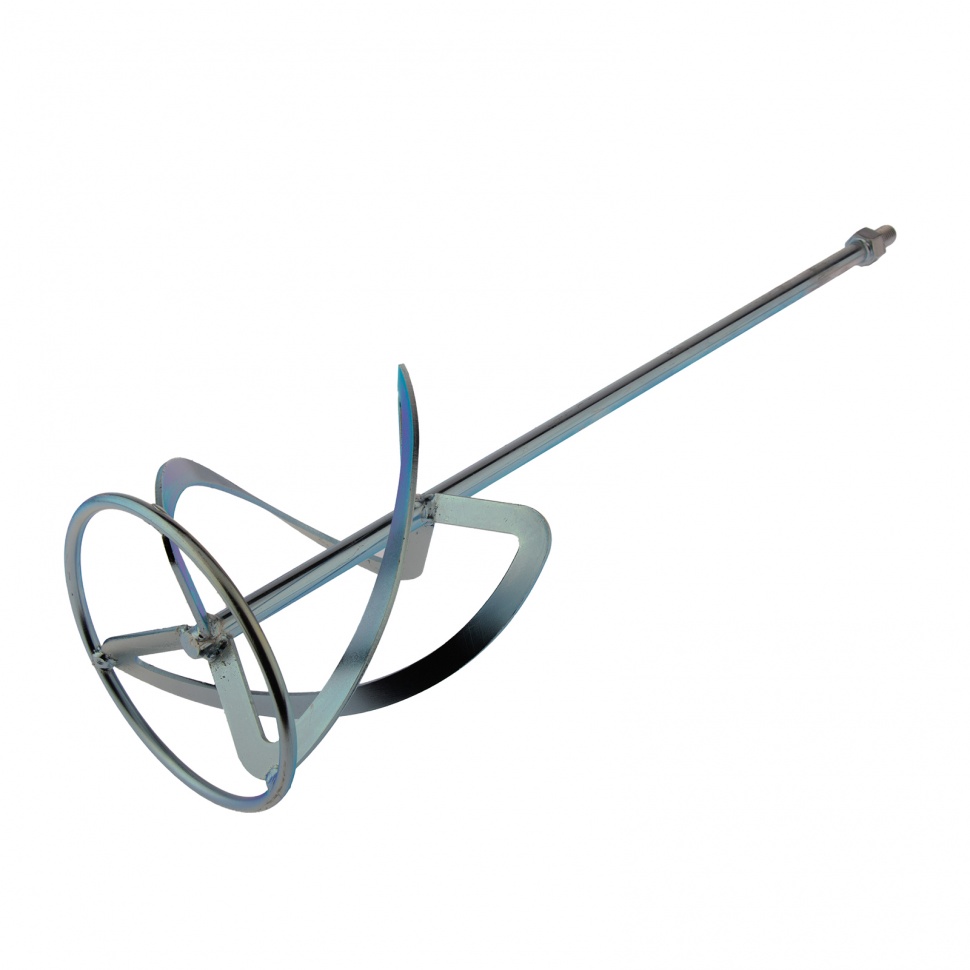 Насадка для миксера, для легких растворов, 160 х 590 мм, оцинкованная, хвостовик резьба М14 Сибртех (848997)