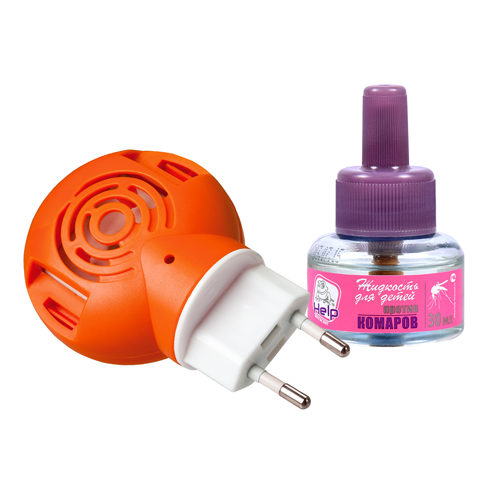 Средство от комаров комплект детский жидк. 30 ночей + фумигатор (1/24) "help" 80523