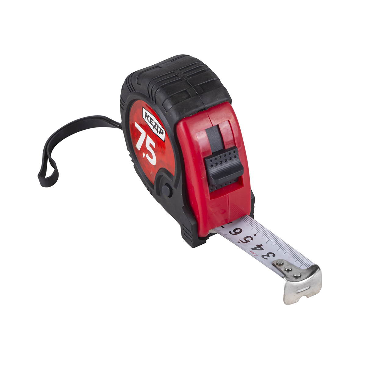 Рулетка 3 способа фиксации, обрезин. корпус  7,5 м/25 мм (1/6/48) "кедр"  017-0725