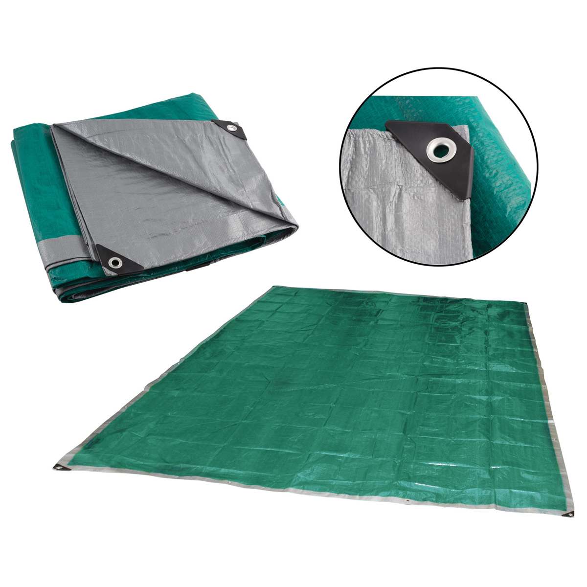 Тент  6*12 м (120 г/м2) универсальный защитный  (1/2)  "ecos"