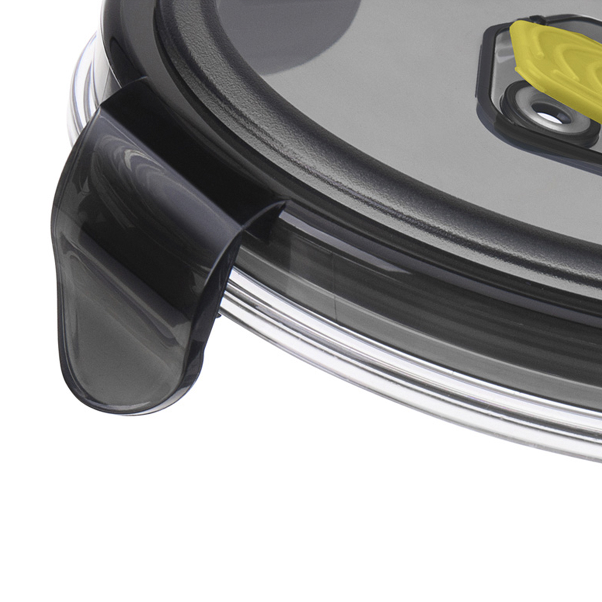 Контейнер для продуктов с клапаном "brilliant" 1,15 л круглый (черный) (1/12) "бытпласт"